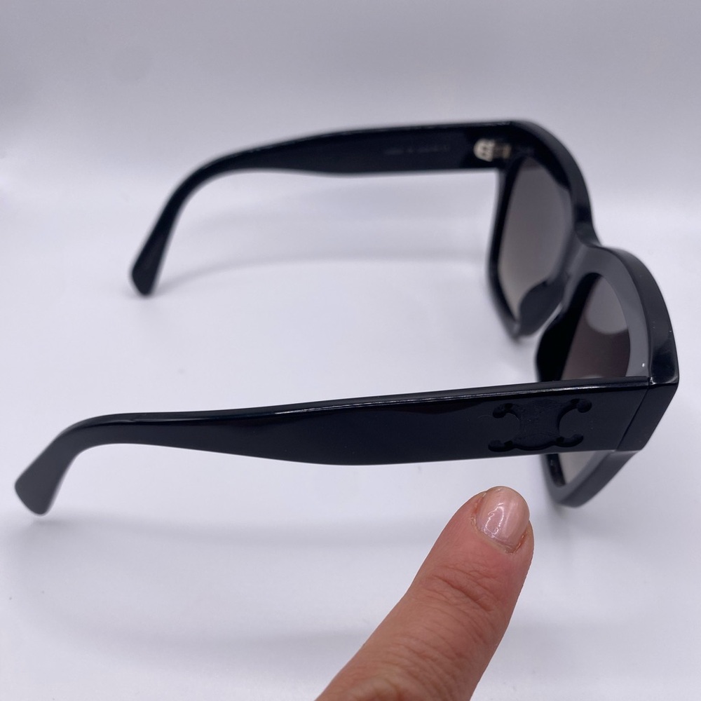 Celine CL402531 Triomphe Sunglasses 55-18-140 1 EMBLEM MISSING FROM ARM - Picture 3 of 5